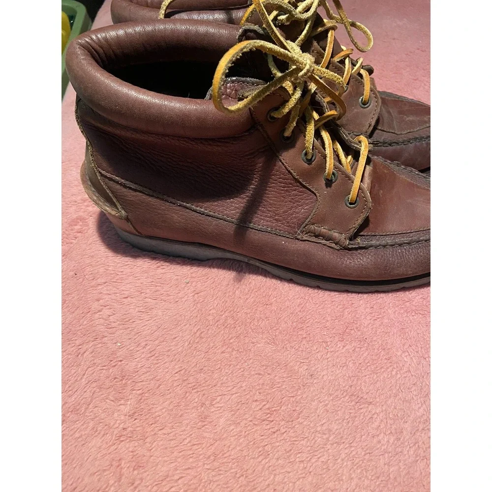 Timberland Women's 790193 Waterproof Brown Leather Boots  Size 8.5 Lace‎ up